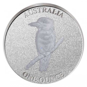 1 oz Fine Silver Kookaburra Minted Bullion Round – Frosted