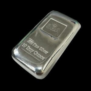 10oz Fine Silver Bullion Cast Bar