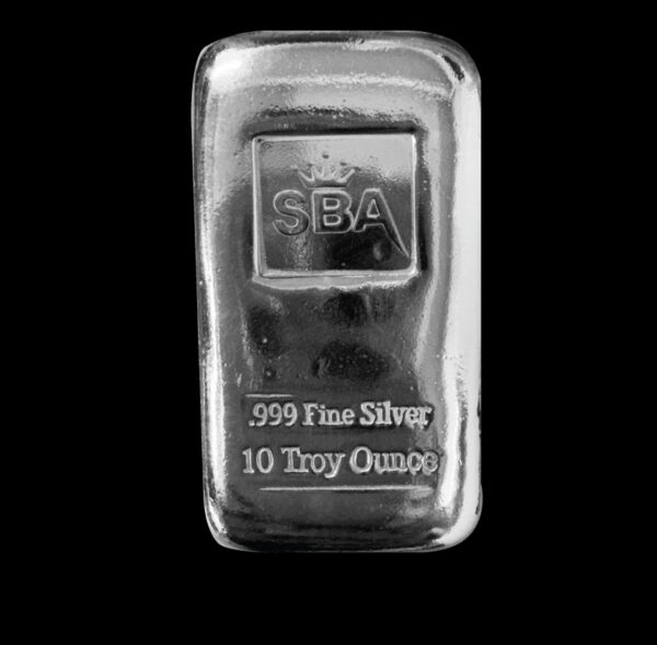 10oz Fine Silver Bullion Cast Bar - Image 2