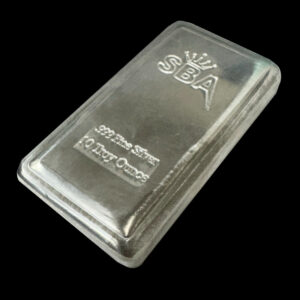 10oz Fine Silver Bullion Stacker Bar