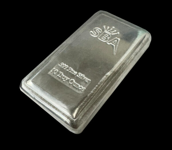 10oz Fine Silver Bullion Stacker Bar