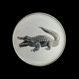 1oz Fine Silver Crocodile Round