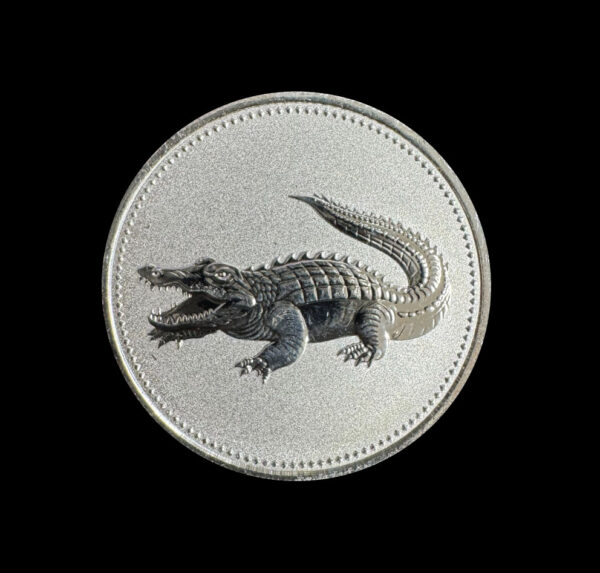 1oz Fine Silver Crocodile Round