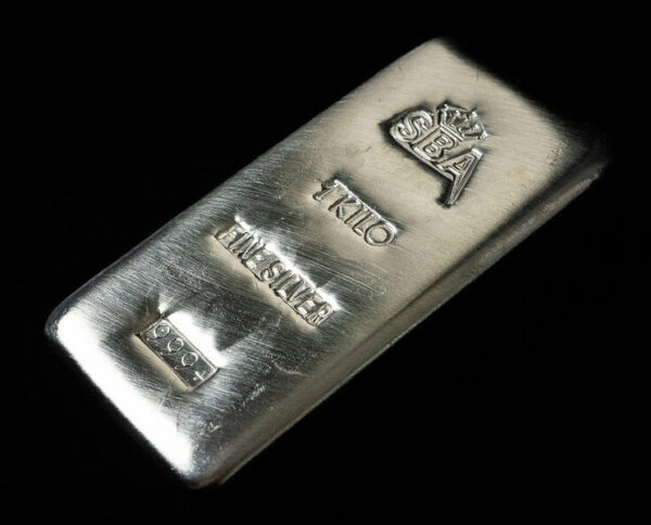 1kg Fine Silver Bullion Cast Bar