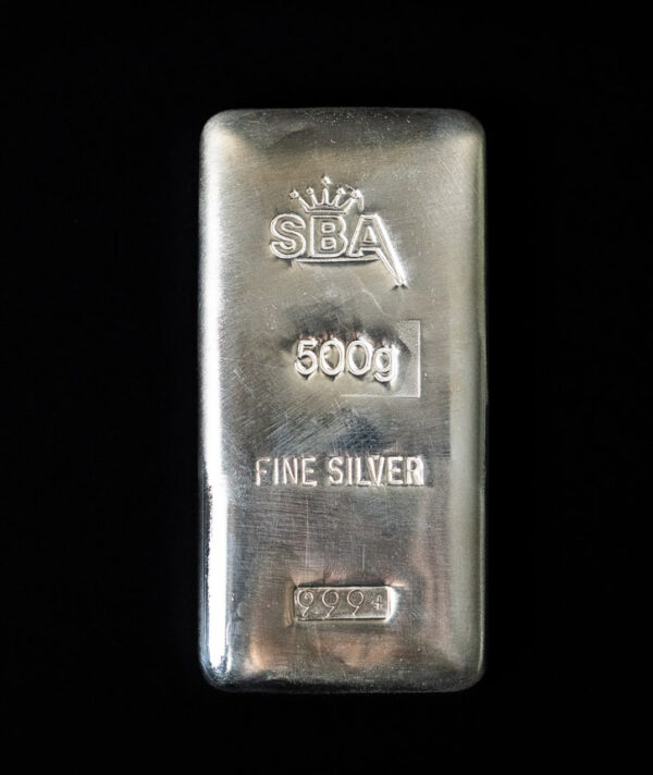 0.5kg Fine Silver Bullion Cast Bar - Image 2