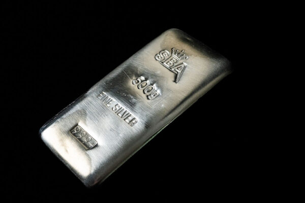 0.5kg Fine Silver Bullion Cast Bar