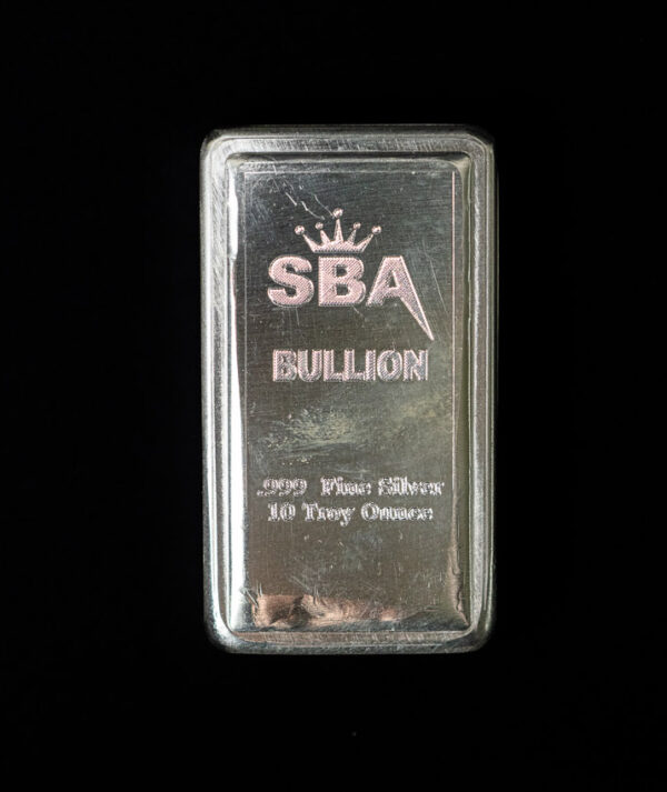 10oz Fine Silver Bullion Stacker Bar - Image 2