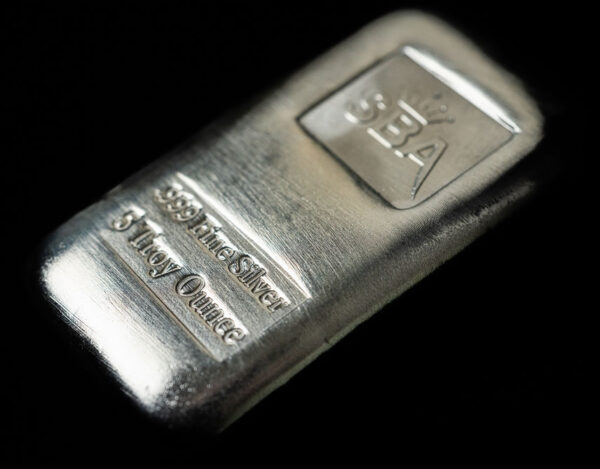 5oz Fine Silver Bullion Cast Bar