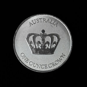 1oz Fine Silver Crown Round
