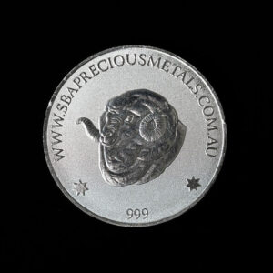 1oz Fine Silver Rams Head Round