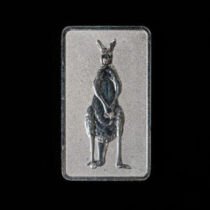 1oz Fine Silver Kangaroo Rectangle