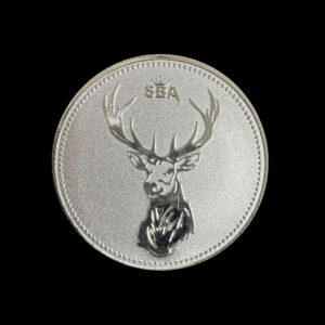 1oz Fine Silver Deer Round
